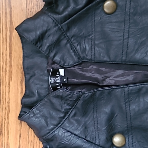 Biker Faux Leather Jacket - Picture 9 of 11